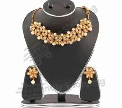 Stone Metal Necklace Jewelry Set for Women