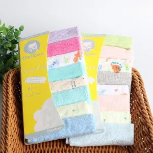 Soft Cotton Baby Handkerchief or Towel - 8pcs/Pack