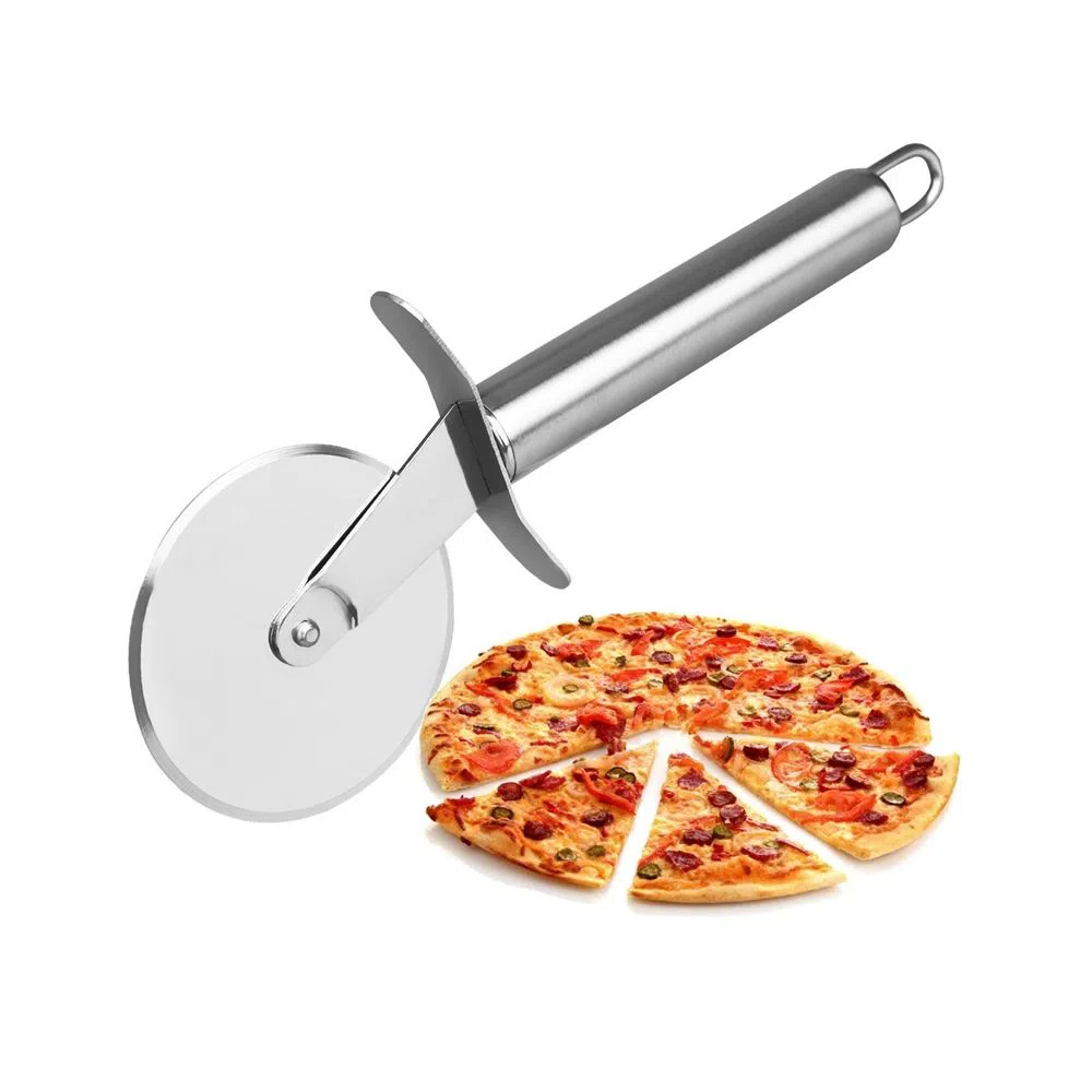 Stainless Steel Pizza Cutter Round Shape Knife