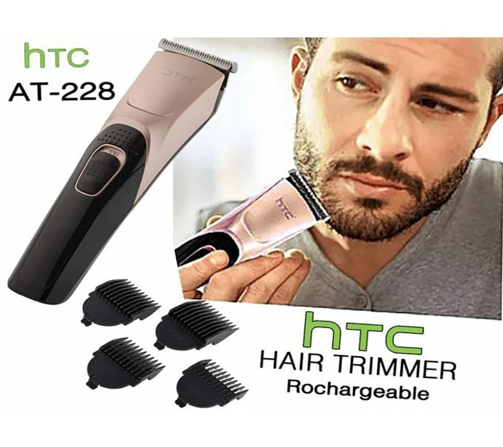 HTC AT-228 Fashion Rechargeable Men Hair Trimmer Professional for zero cutting 