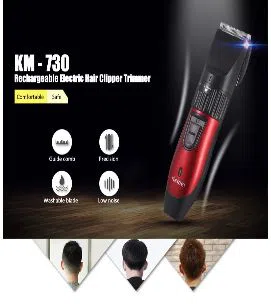 Kemei KM-730 Rechargeable Electric Hair Clipper Trimmer 