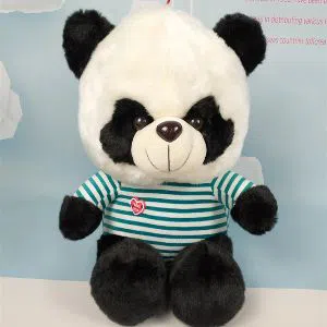Lovely stripes cloth panda plush toys for Kids gift 