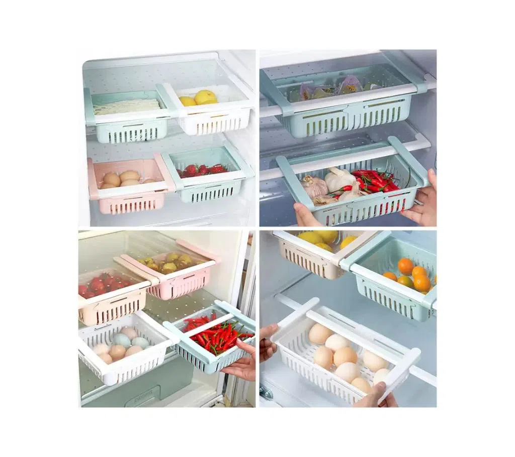 Refrigerators Drawer Shelf Plastic Organizer