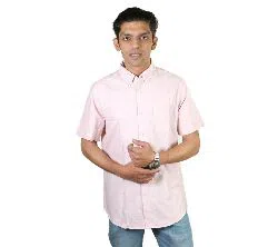 Solid Colour Half Sleeve Shirt for Men 