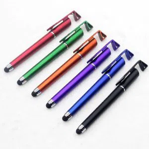 Universal 3 in 1 Capacitive Stylus Pen with Mobile Stand Holder, Writing Pen, Capacitive Pen for Mobile use, Compatible for Android Touch Screen 