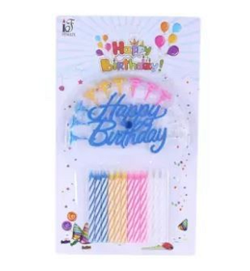 Happy Birthday Candle - Multi Color