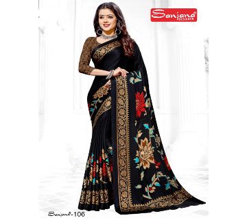 Indian Samu Silk Sharee With Running Blouse Piece For Womens By Sharee&Bedding. 