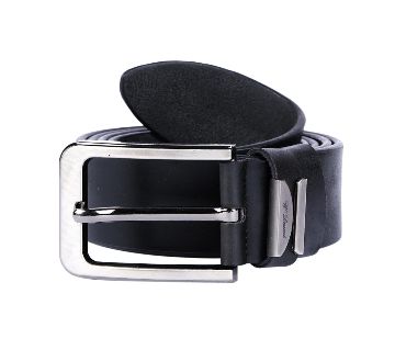 Formal Black Artificial Leather Belt For Men 