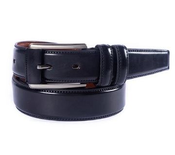 Formal Black Artificial Leather Belt For Men 