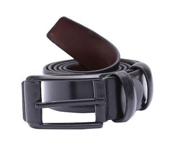 Formal Black Artificial Leather Belt For Men 