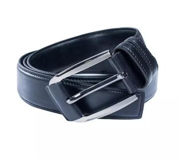 Formal Black Artificial Leather Belt For Men 