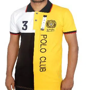 Mens JPN Polo Shirt 3 Yellow