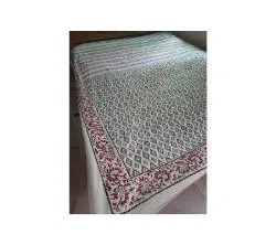 jamdani block print cotton bedsheet