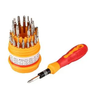 31 In 1 Screw Driver Set - Yellow