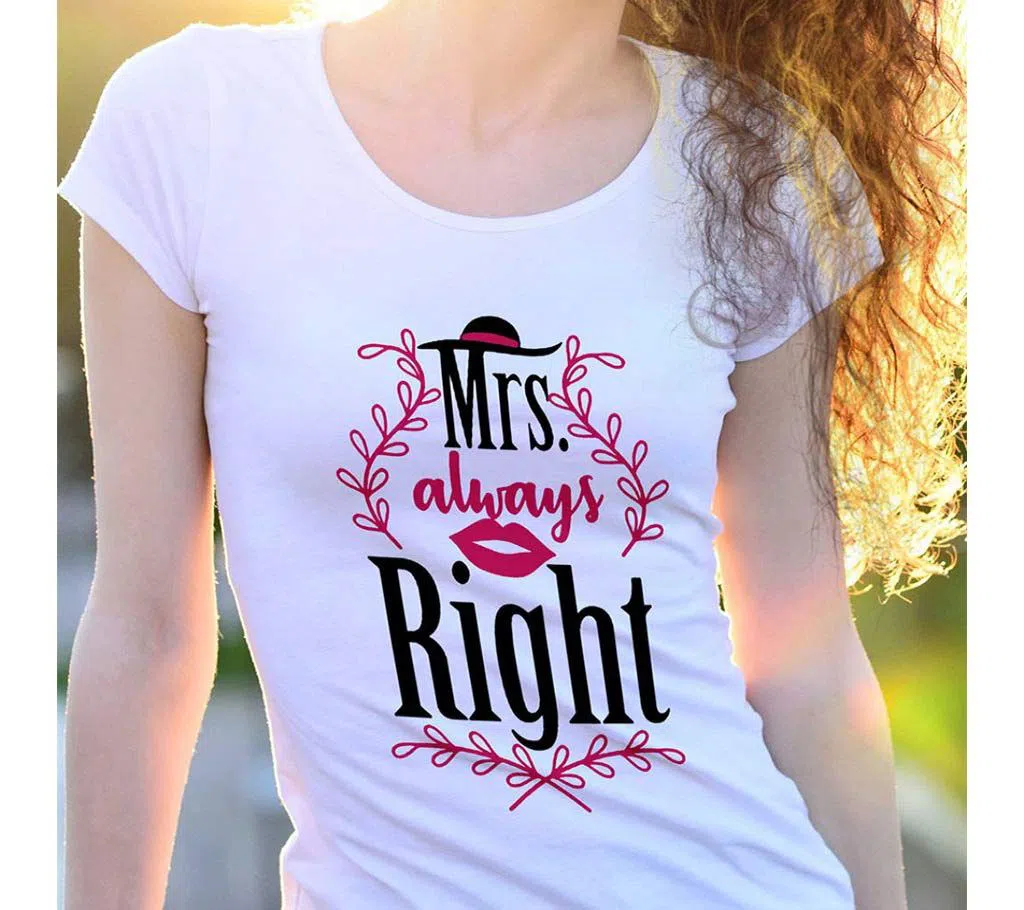 mrs always right t shirts for girls 