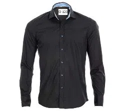 Full sleeve cotton shirt for men -black 
