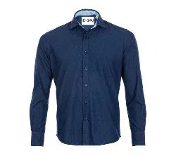 Full sleeve cotton shirt for men-Blue 