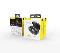 Realme TWS T12 Wireless Headphones LED Display With HD Stereo Audio Earbuds