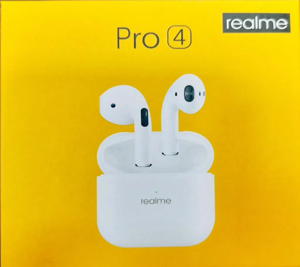 New Realme Pro 4 Air Pods-White