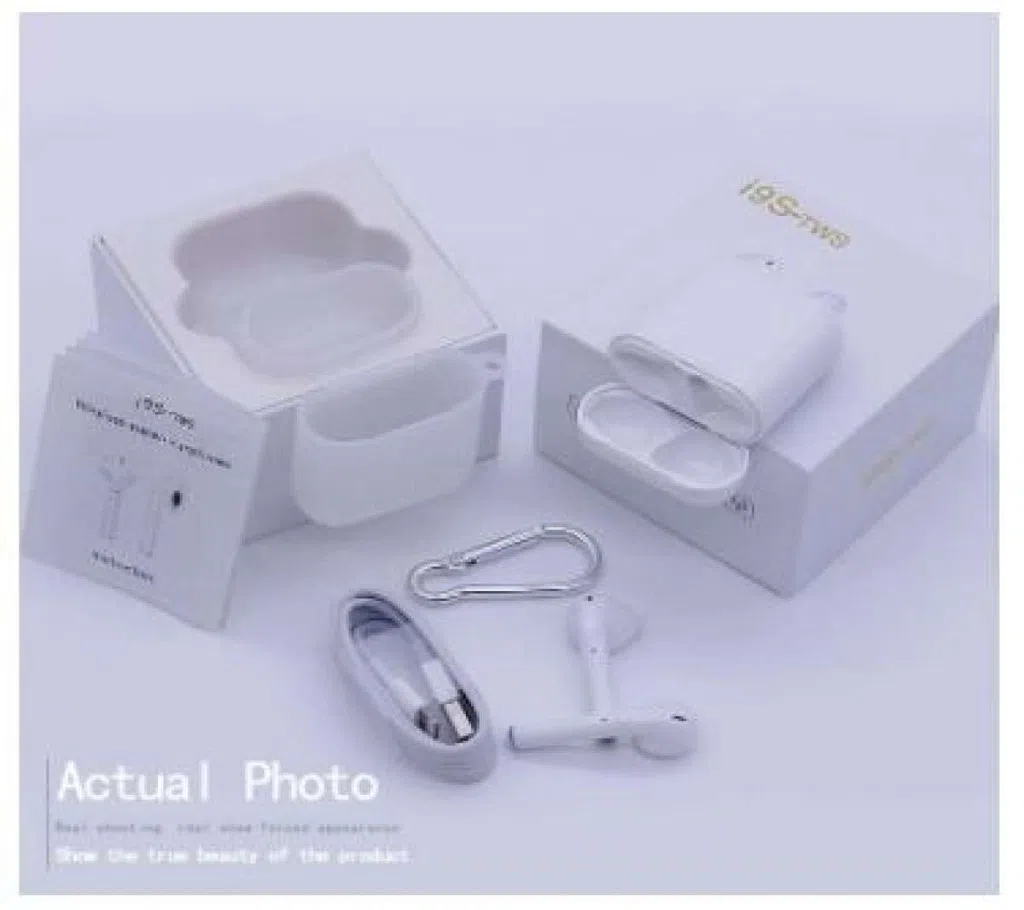 Original HBQ i9s tws Wireless Bluetooth earphones Wireless Headsets With Free Box-White