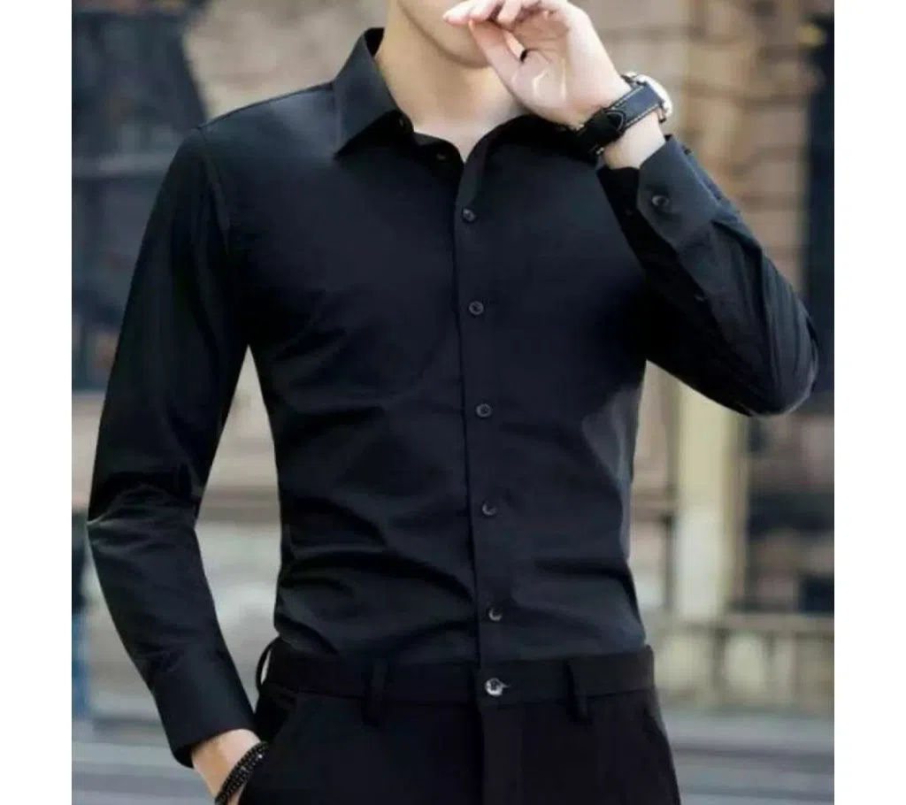 Black Formal shirt For man