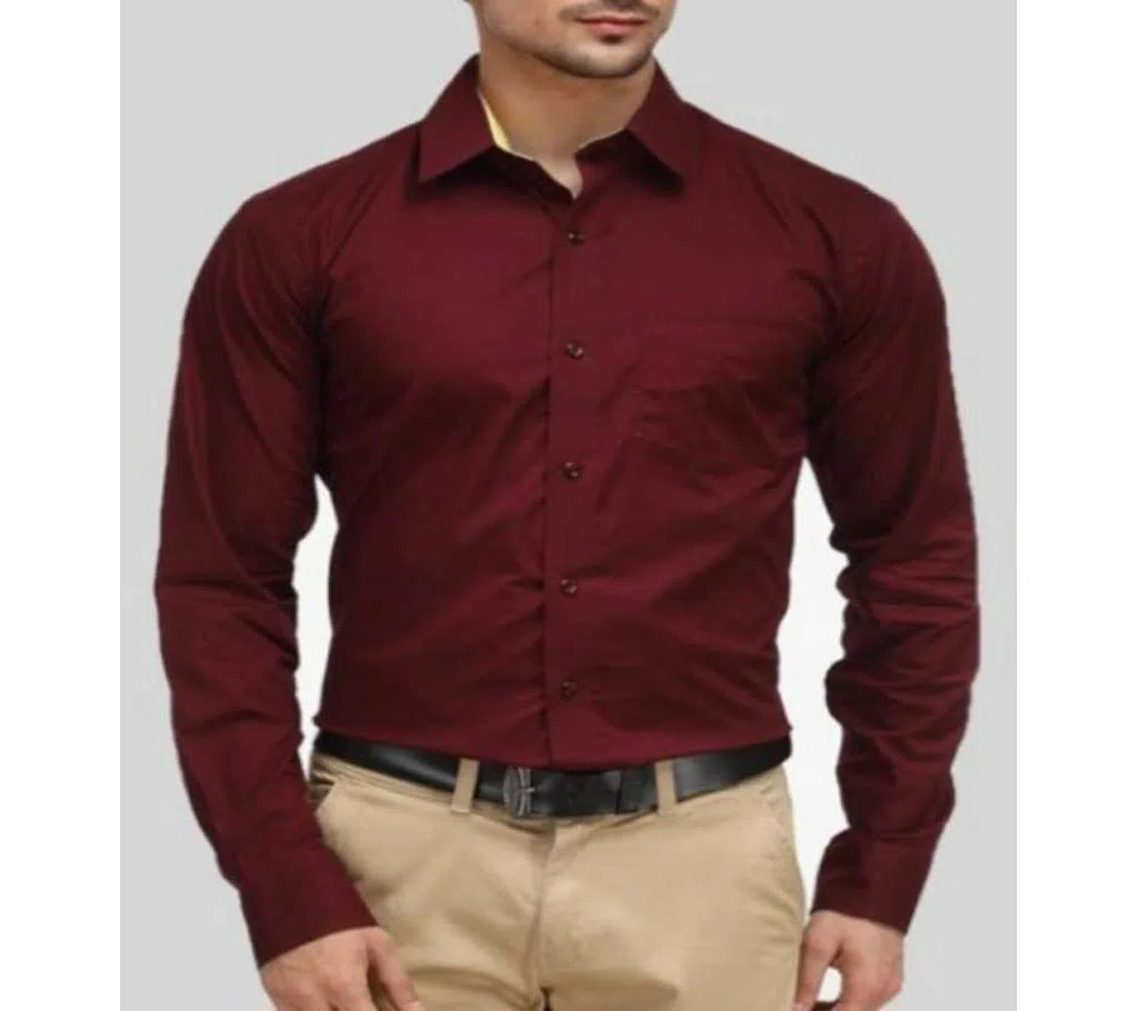 Maroon Colour Formal Shirt for Man