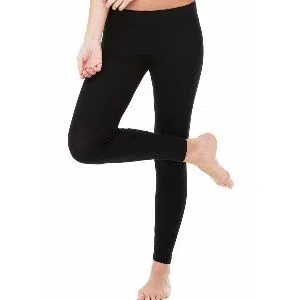Ladies Pants Comfortable Cotton Spandex-1 Piece Black
