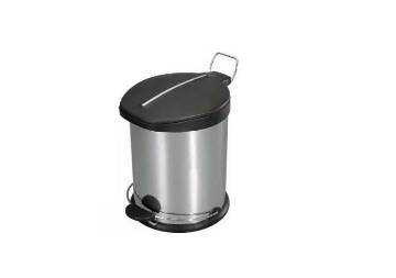 20L Stainless Steel Pedal Step Trash Can Home Office Rubbish Trash Garbage Bin Can - intl