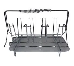 Stainless Steel Drying Rack Stand Cup Holder Glass Holder Kitchen Drain Stand Beer Holder