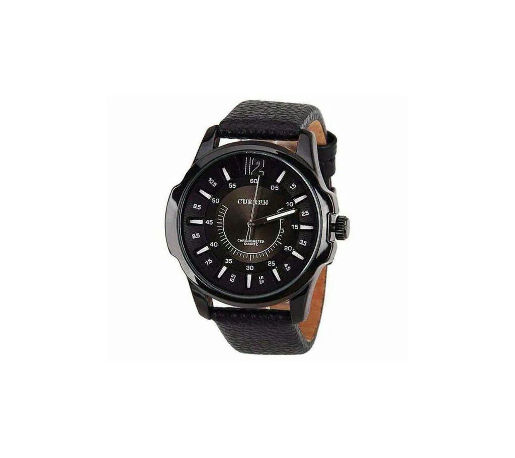 Curren Leather Analog Wach for Men