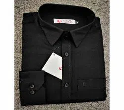 Full Sleeve Cotton Shirt For men-black 