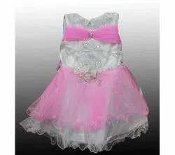  BABY PARTY DRESS FOR 1.5-3 YEARS-pink 