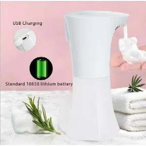 400 ml usb rechargeable automatic foaming soap senititizer dispenser