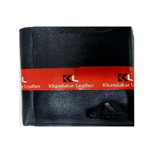 Black Color PU Leather Wallet For Men-two part