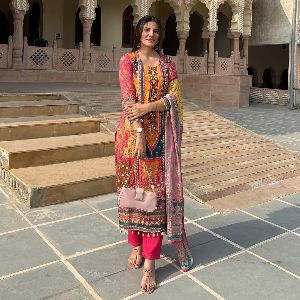 Weightless Georgette Readymade Three Piece for Women