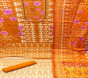 Lawn Digital Print Salwar Kameez Three Piece - Orange