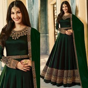 Georgette Embroidery Party Long Gown For Women