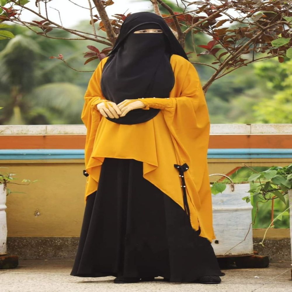 Dubai Cherry Kaftan Borka for Women