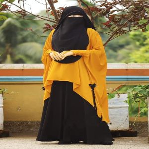 Dubai Cherry Kaftan Borka for Women