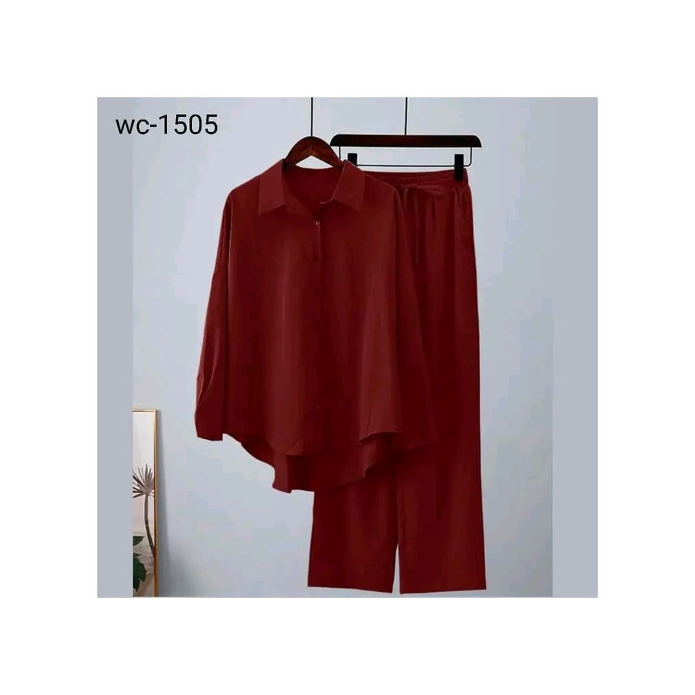 Dubai Cherry Readymade Ladies Shirt and Pant Set