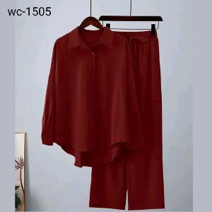 Dubai Cherry Readymade Ladies Shirt and Pant Set