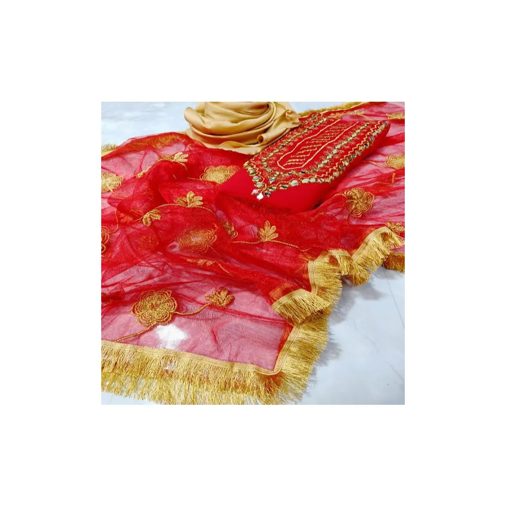 Original Samu Silk Fabrics with Embroidery Work Gorgeous Casual Salwar Kamee