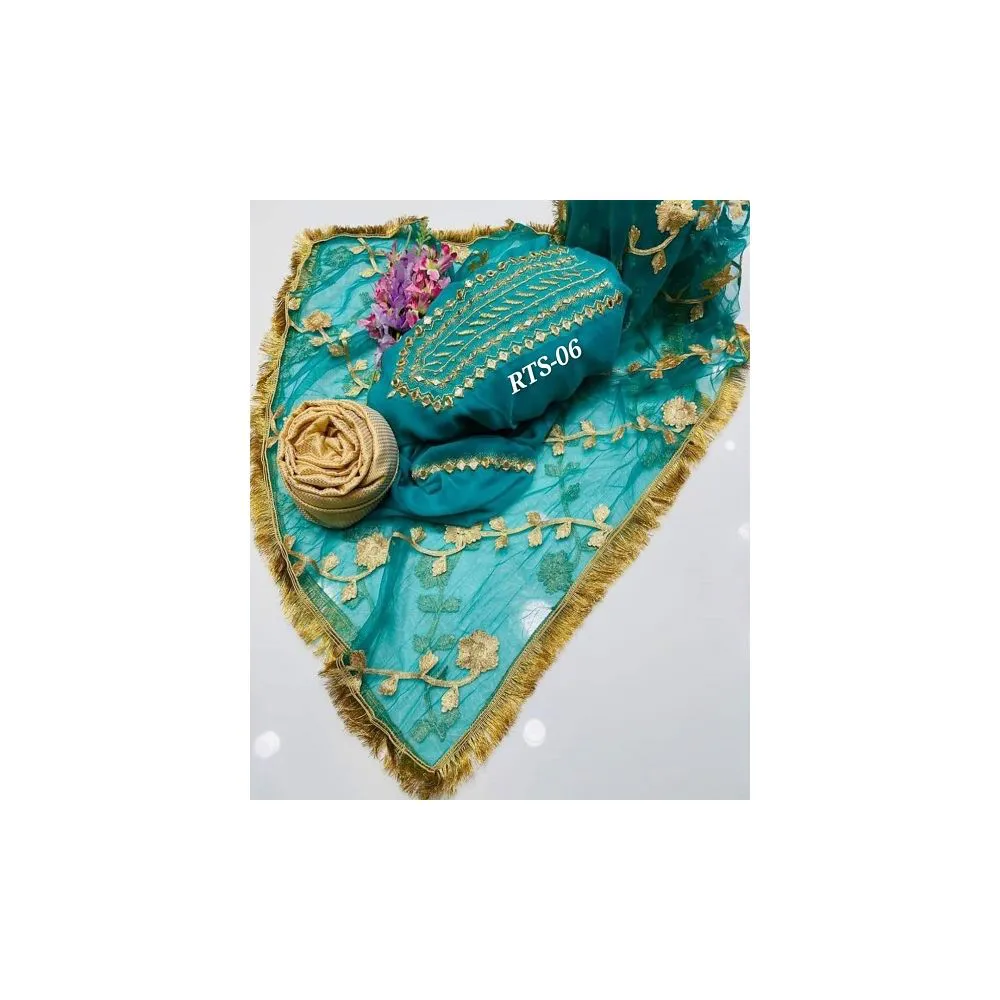 Original Samu Silk Fabrics with Embroidery Work Gorgeous Casual Salwar Kameez 