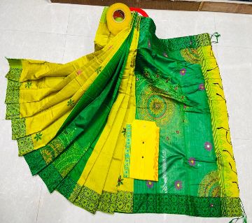 Dhupian Silk Saree and Dhupian Silk Panjabi for Combo Couple Set for Men & Women