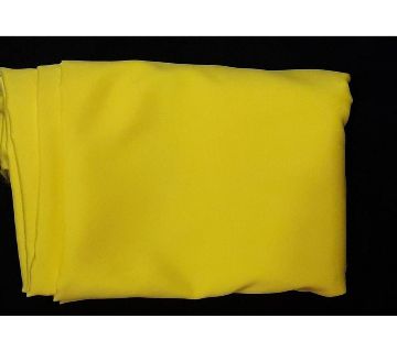 বাটারফ্লাই সিল্ক সলিড কালার ফেব্রিক - ৫ গজ (Yellow)