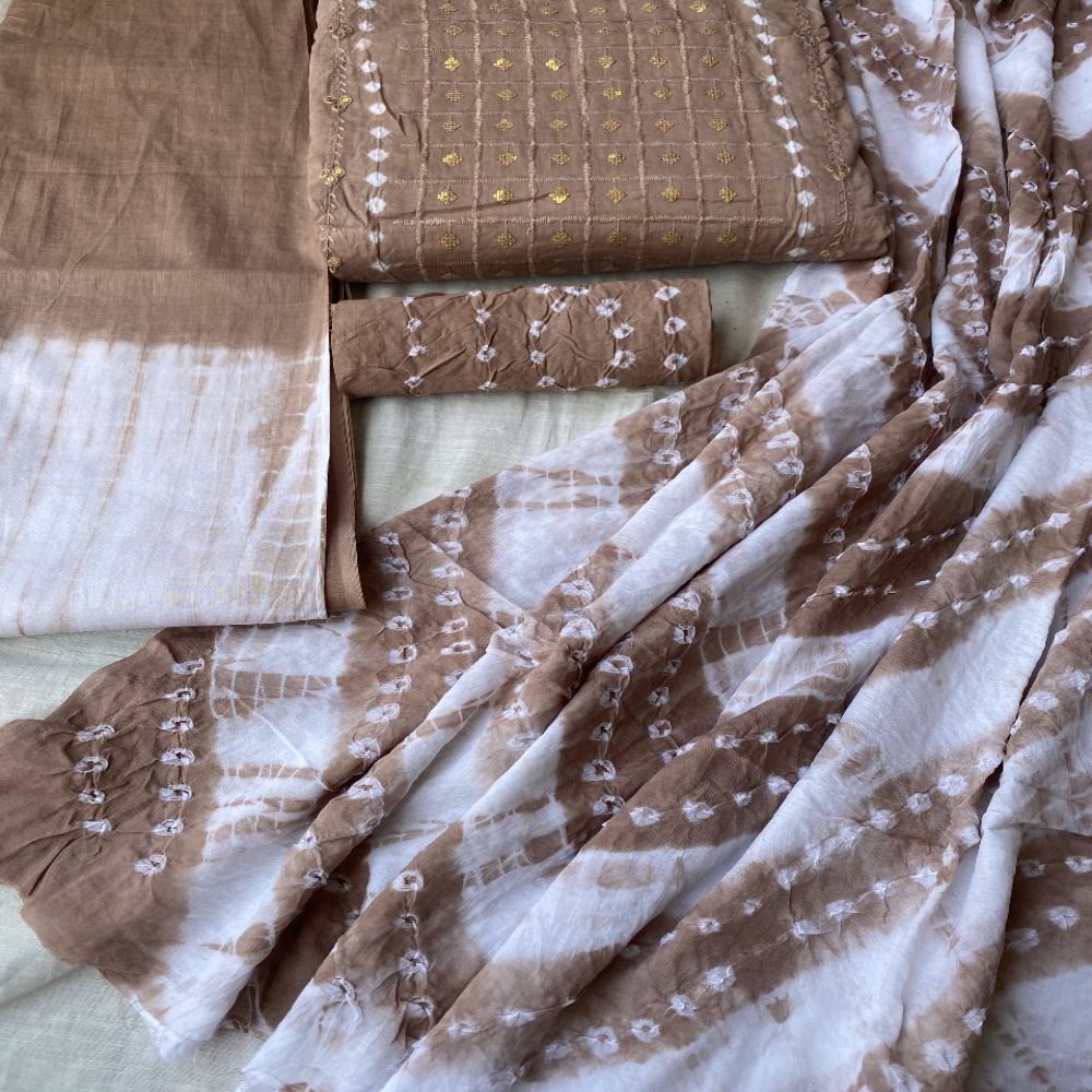 New Collection Sequence with Batik Shalwar Kamiz Three Piece For Women 