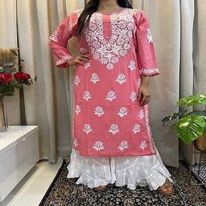 Vip Linen Embroidery work Readymade Two Piece for Women
