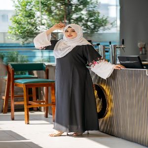 Dubai Cherry Simple Borka