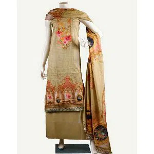 Pakiza Gorgeous Guljee Fashionable Digital Printed Cotton Three Pieces For Women (3879-A)