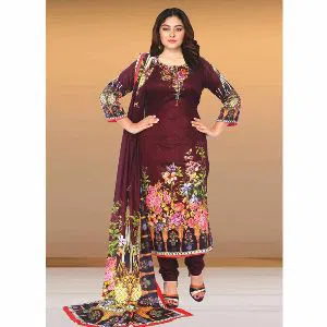Pakiza Fashionable Cotton Gorgeous Gul Ahmed Salwar Kameez For Woman ( 3447-B )